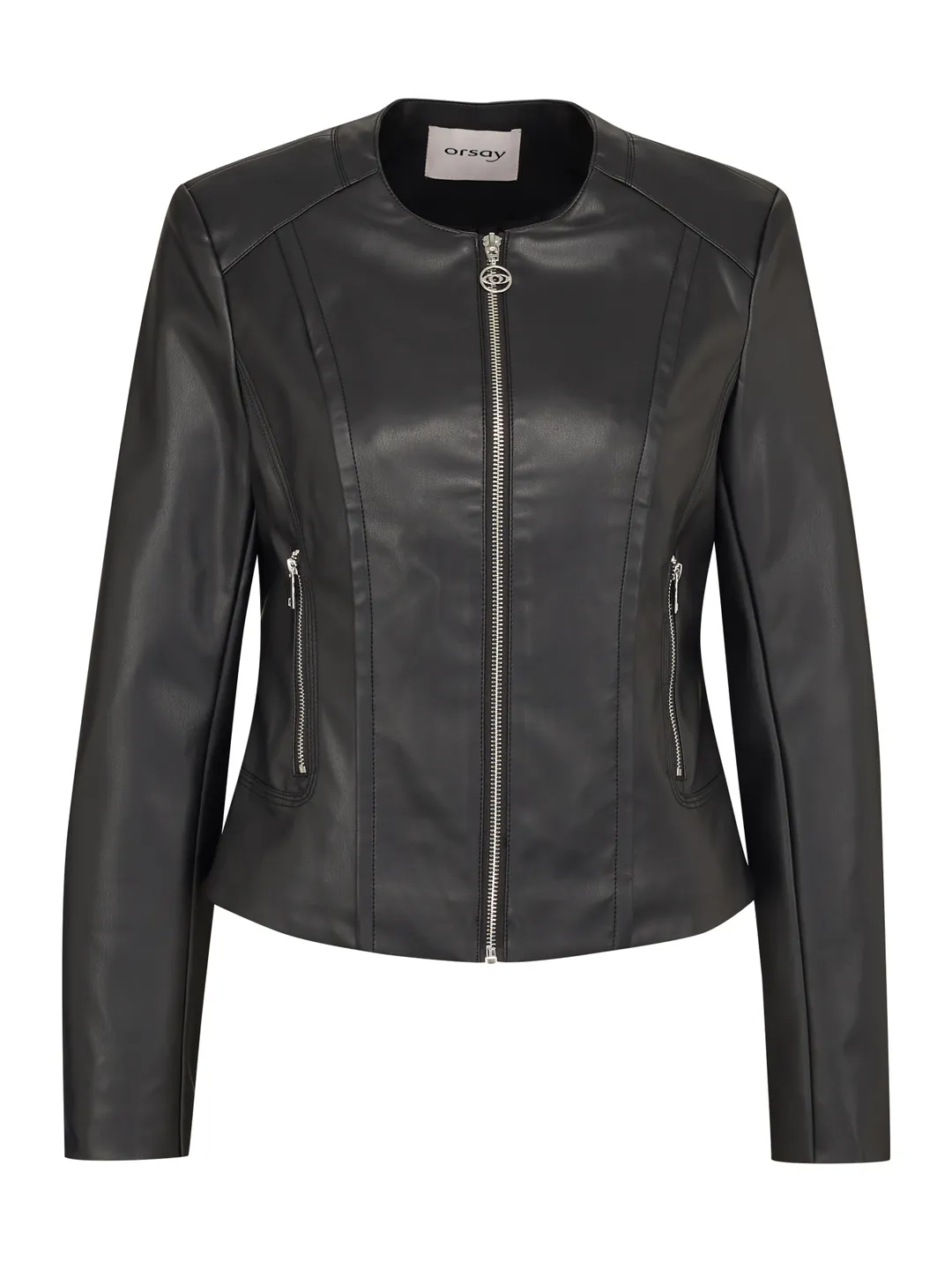 Black leather jacket